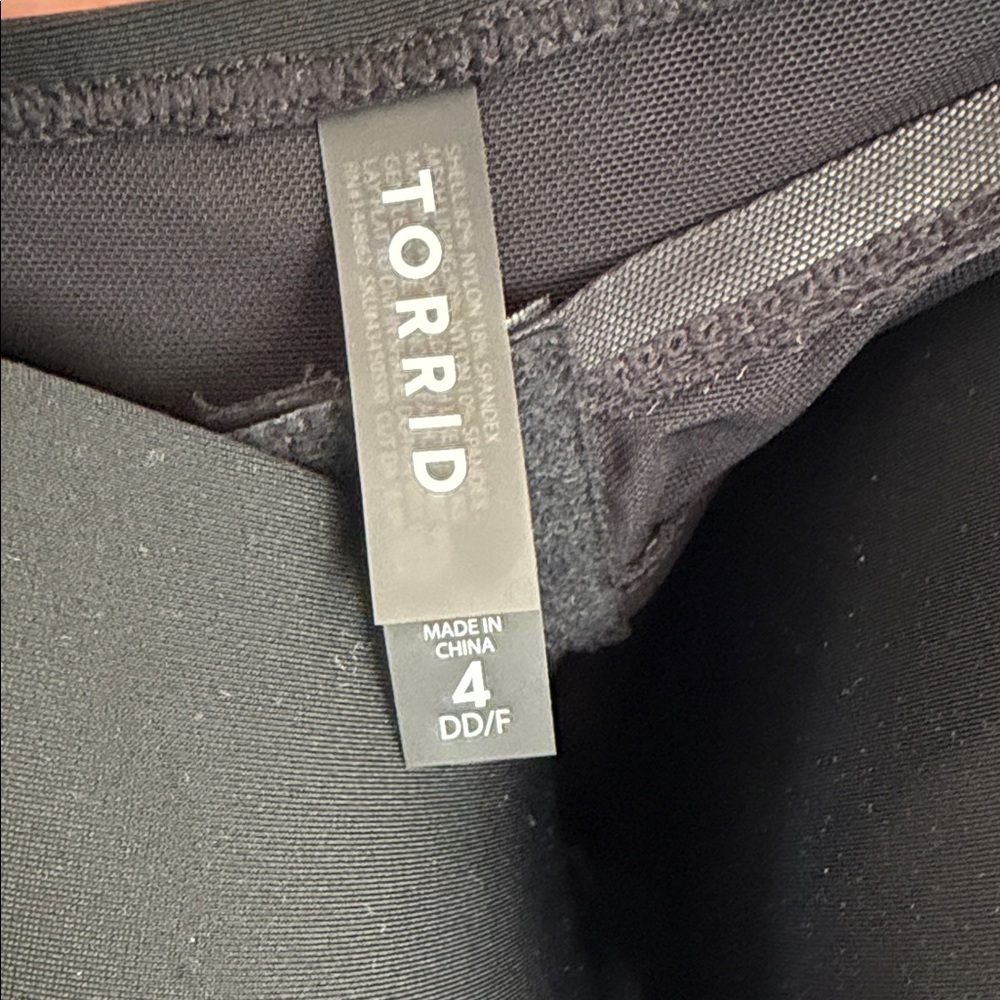 torrid Black Swim Tankini with Built-In Cups - Picture 3 of 4